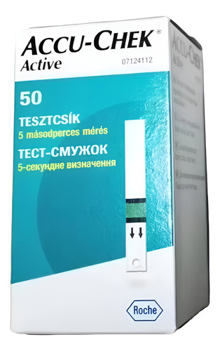50 Tiras Reactivas Accu Chek Active + Lancetas