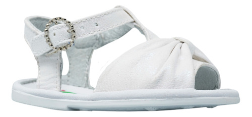 Sandalias Blancas De Piso Zapatos Niñas Miniburbujas 12240 (
