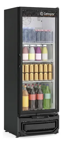 Expositor Refrigerado De Bebidas Gelopar Porta De Vidro 414l
