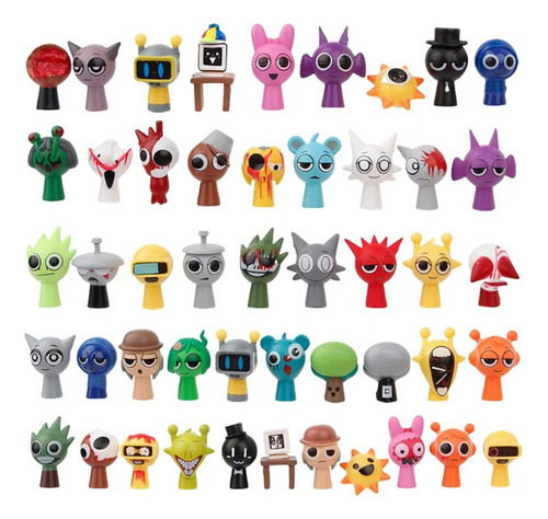 - Juego De 48 Figuras De Acción Sprunki Incredibox, Modelo