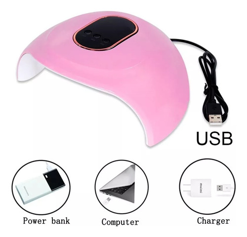 Kit Manicure Uña Uv Led Lámpara Pulidor Profesional Pedicure