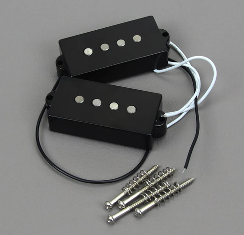 Captador Fleor Alnico 5 Baixo Precision 4 Cordas Cor Preto