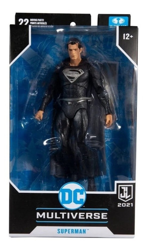 Mcfarlane Toys Black Superman Justice League Snyder Cut