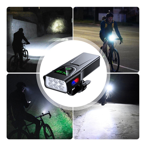 A Luces De Ciclismo Para Conducción Nocturna Luz De