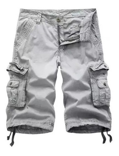 Pantalones Cortos Cargo De Talla Grande Para Hombre De Moda