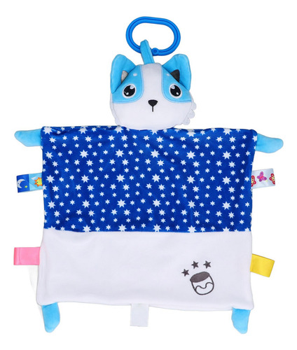 Manta De Seguridad Para Bebés Kitten Sensory Toy Con Etiquet