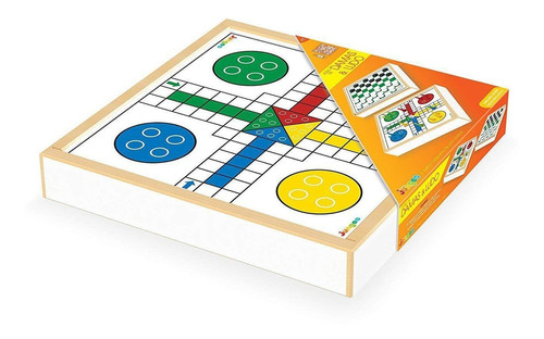 Jogo De Tabuleiro Brinquedo Jogo De Damas E Ludo Junges 236