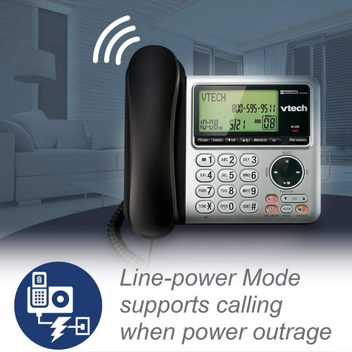 Vtech Csdect 6.0 Teléfono De Línea Fija De 2 Maneras