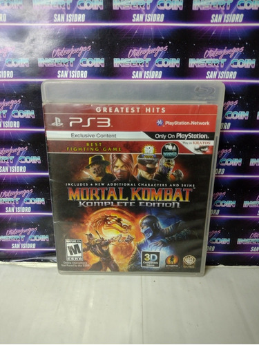 Mortal Kombat Play Station 3 Ps3 Juego 