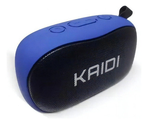 Caixa De Som Kaidi Wireless Speaker Bluetooth Rádio Fm Kd811 Cor Azul 110v/220v