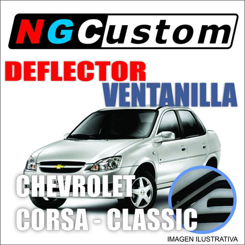 Deflector De Ventanilla Chevrolet Classic Delantero Coliza