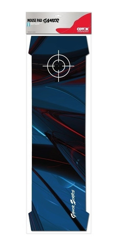 Imagen 2 de 2 de Mouse Pad gamer CDTek Bigg 30cm x 90cm x 3mm azul
