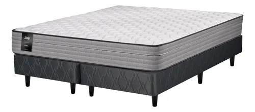 Sommier Y Colchón Queen (160x200) Sealy Linen Somun
