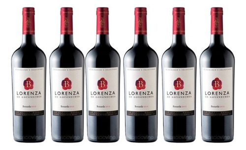 Vino Tinto Lorenza Bonarda De Bodega Goyenechea - Pack X 6u