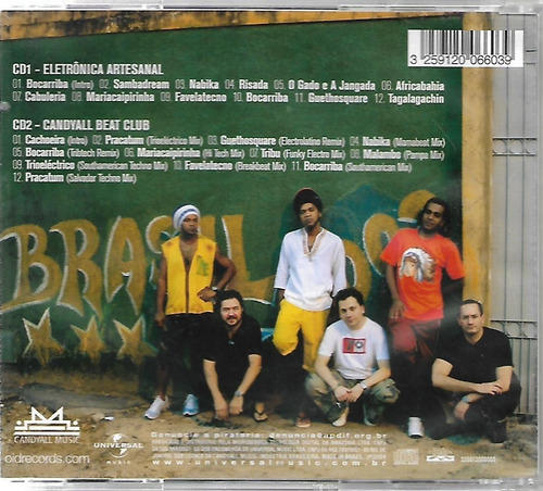 C102 - Cd - Carlinhos Brown E Dj Dero - Candyall Beat Duplo