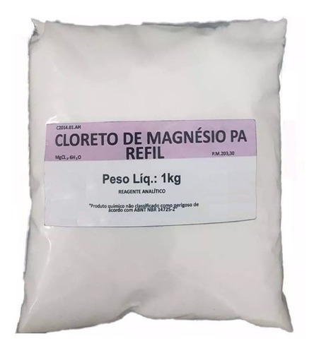 Cloreto Magnésio Laudado Puro 1kg