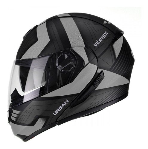 Imagem 3 de 6 de Capacete Peels Urban Vertice Preto Fosco/prata