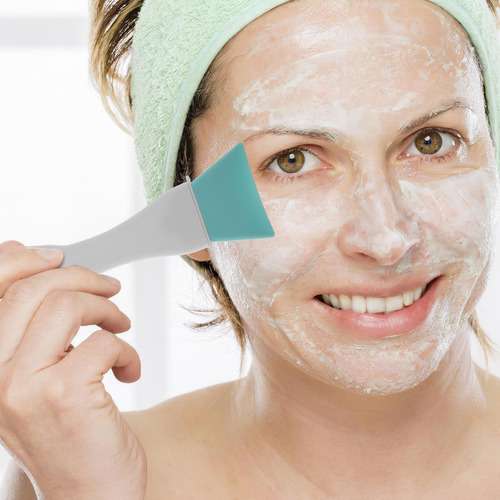 Mascarilla Facial De Silicona Suave De Silicona Con Brocha D