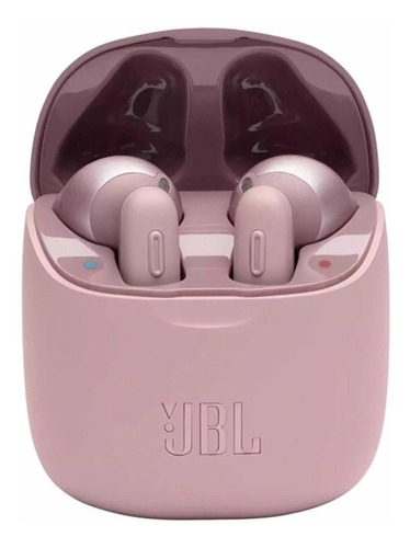 Auriculares in-ear inalámbricos JBL Tune 220TWS 220 rosa con luz  verde oscuro