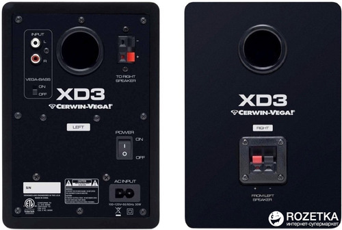 Par De Monitores De Estudio 3 PuLG Cerwin Vega Xd3 Promoción