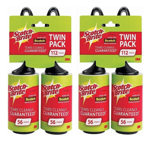 Scotch-brite Paquete Doble De Rodillos De Pelusa, 56 Unidade