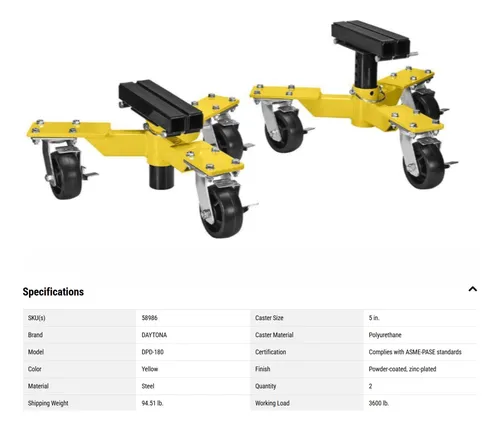 2 Gatos Levantar Elevar Autos Carro Camionetas Taller 3600lb
