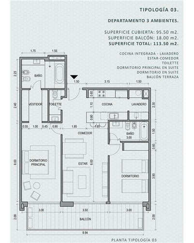 Desarrollo Saavedra 2 Amb 66 M2 2 Baños Amenities