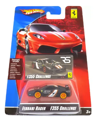 Hot Wheels Ferrari Racer F355 Challenge 2009 Preto Lacrado | Frete