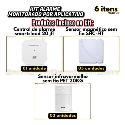 Smartcloud 20 Ethernet +8 Sensores Sem Fio + 3 Controles Jfl
