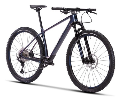 Bicicleta Mtb Sense Carbon Impact Pro 2023 Shimano Deore 12v Cor Roxo Tamanho do quadro L