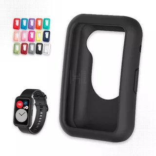 Case Funda Protector Silicon Unicolor Huawei Watch Fit Smart