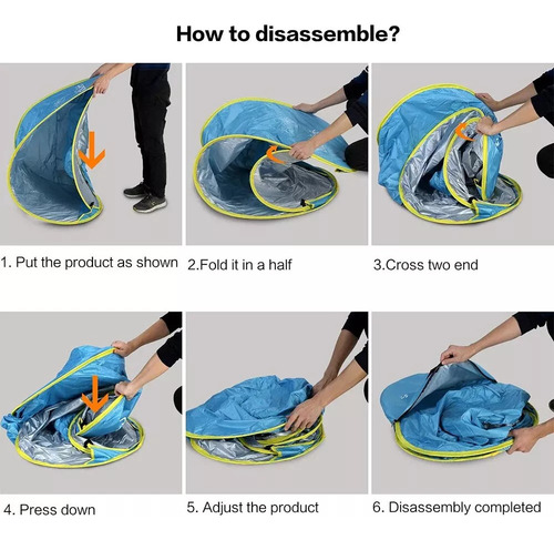 Fweaad Carpa De Playa Para Niños Con Piscina Con Protección