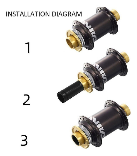 Adaptador De Eje Pasante Ycle De 20 Mm A 15 Mm, 110 Mm