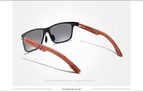 Imagen 10 de 10 de Lentes Gafas Polarizados Gafas De Sol De Madera Y Aluminio