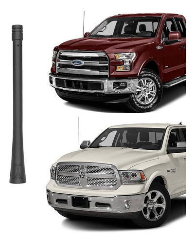 Antena Corta Para Ford Raptor Dodge Ram Camion Radio Fm Goma