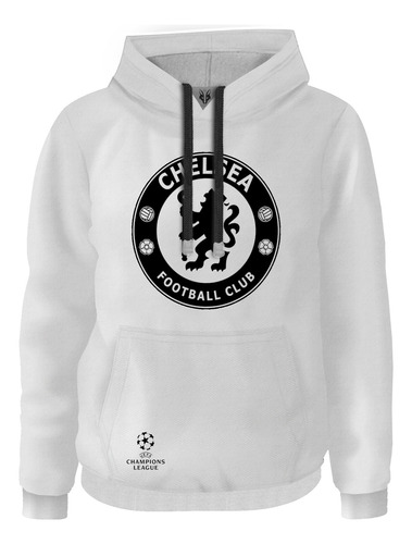 Hoodie Buzo Saco Escudo Black Chelsea Football Club