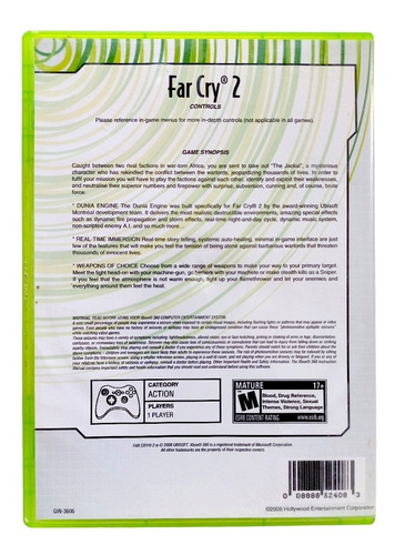 Far Cry 2 Xbox 360 (Reacondicionado)