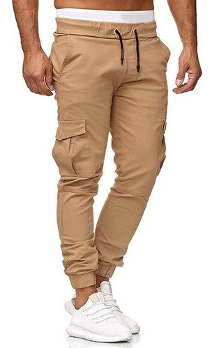 Hombre Verano Corto Cargo Sport Jogger Jogging Largo