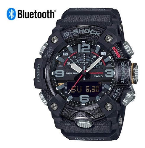 Reloj Casio G-shock Mudmaster Bluetooth Gg-b100-1a Carbono 