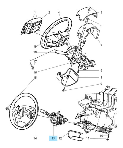 Resorte Reloj Sensor Angulo Para Grand Cherokee 4.7l 8 2002