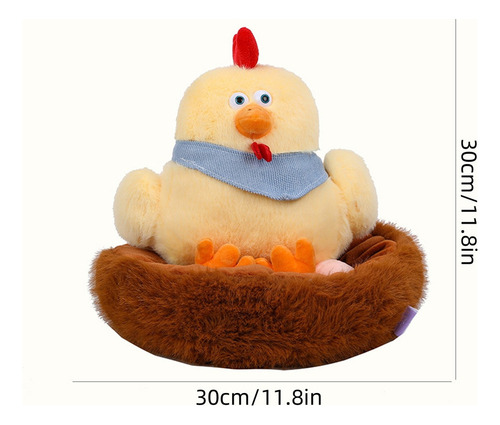X Nuevo Set De Juego De Peluche For Gallinas Poniendo
