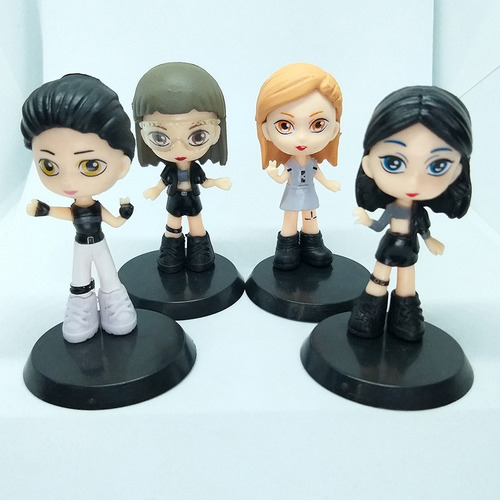 Set 8 Figuras Miembros Black Pink Kpop K-pop Grupo Colección