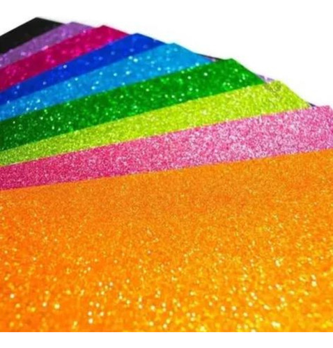 Goma Eva Glitter Brillo Colores 60x40 X30 Planchas Libreria