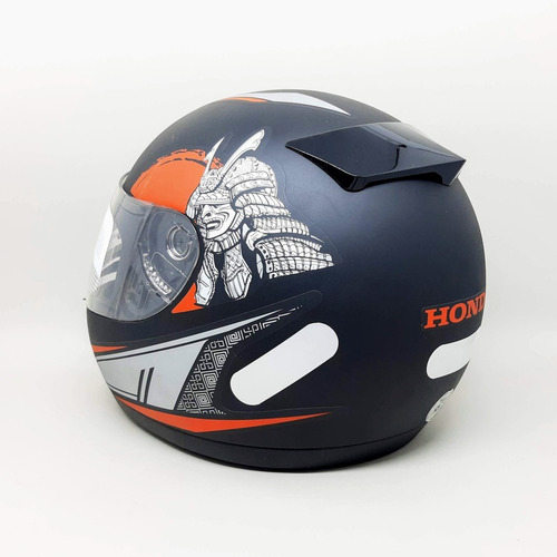 Capacete Honda Hfs Hg Samurai Preto Fosco