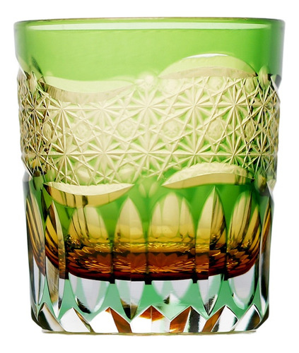 Vasos De Whisky Edo Kiriko De Cristal Tallados A Mano, Color