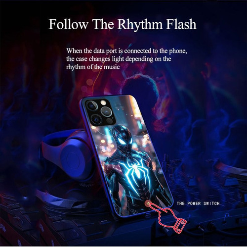Funda Para Xiaomi Redmi Note 14 13 12s 12 11 11s Pro Plus Poco F7 Ultra X7 F6 X6 F5 X5 X5 Cartoon Luminosa Luz Led Brillante