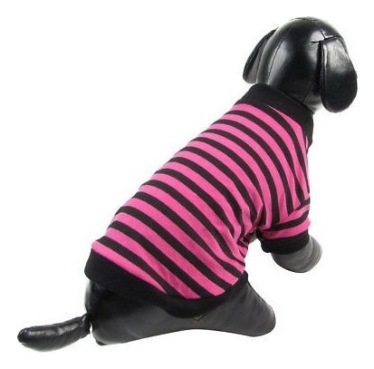 Ropa De Rayas Patrón Perro Chihuahua Verano Camiseta Para Ma