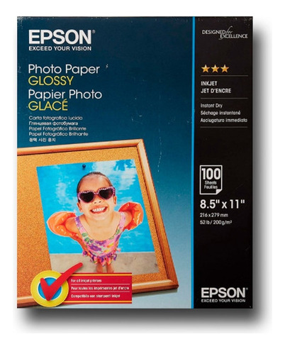 Papel Fotografico Epson Glossy Premium S041271 100 H