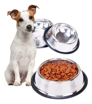 Comprar Pack X 5 Comederos Perros Acero Inoxidable Antivuelco 22 Cm
