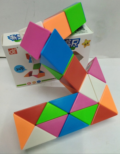 Cubo Serpiente redonda 24 piezas Juego Mesa Ingenio para Niños Nuevo 
